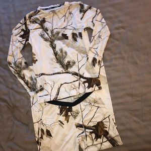 Realtree Snow Camo Base Layer Set